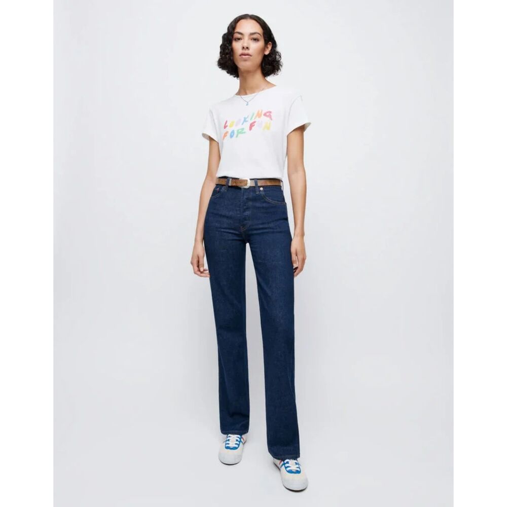 Re/Done 90s High Rise Loose Jeans In Rigid Like